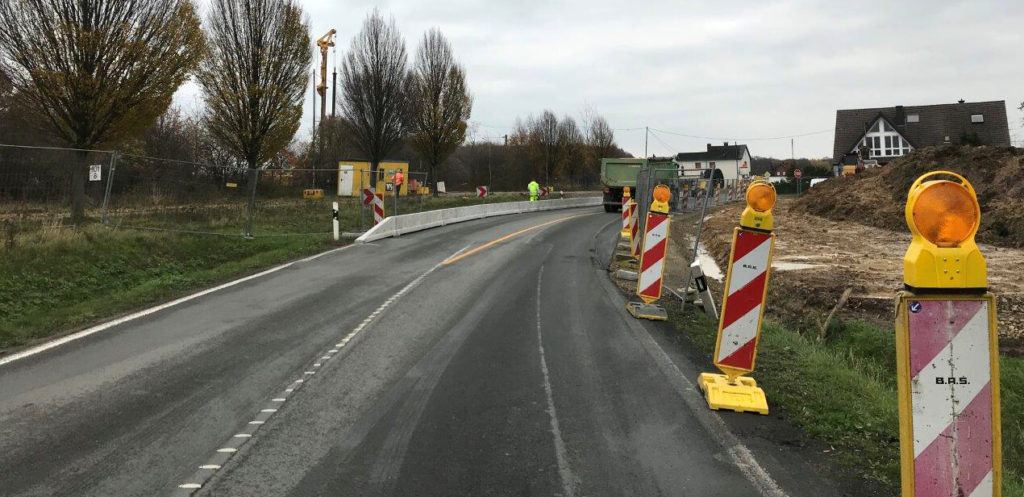 Provisorische Verkehrsführung Rödinghausen