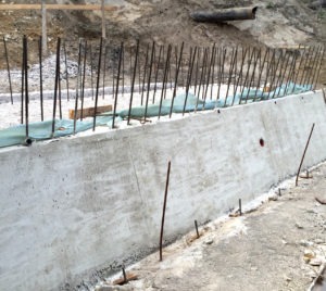 Beton Widerlager Hansabrücke