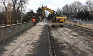 Abbruch Betonplatten