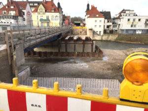 Brückenbaustelle