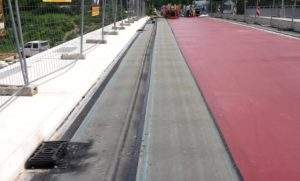Grundierung und Bitumen-Schweißbahn