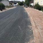 Gepflasterter Gehweg