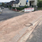 Gepflasterter Gehweg