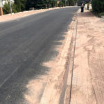 Gepflasterter Gehweg