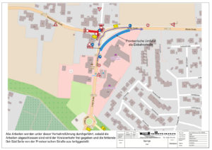 Umleitung Detailplan Spenge