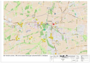 Umleitung Lageplan Spenge