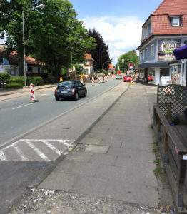 halbseitige Sperrung