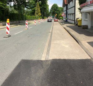 halbseitige Sperrung