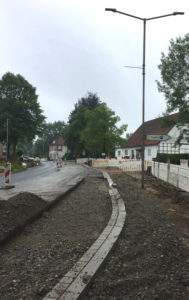 Straßenführung Friedhofsparkplatz Spenge
