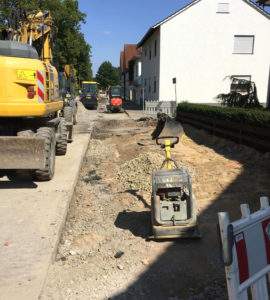 Abriss Bürgersteig Lange Straße