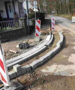 Gosse pflastern Badstraße